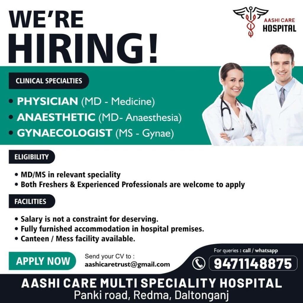 ACH Latest Hiring Poster